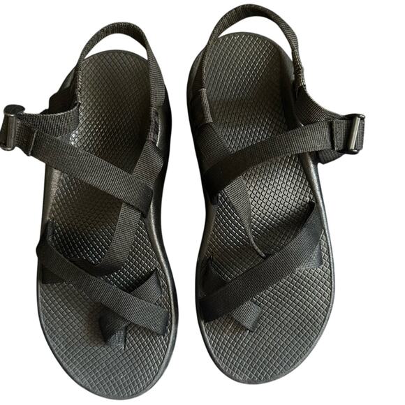 Chaco Z/2 Classic Sandal Black Men US 11 Adjustable Straps - Picture 2 of 7